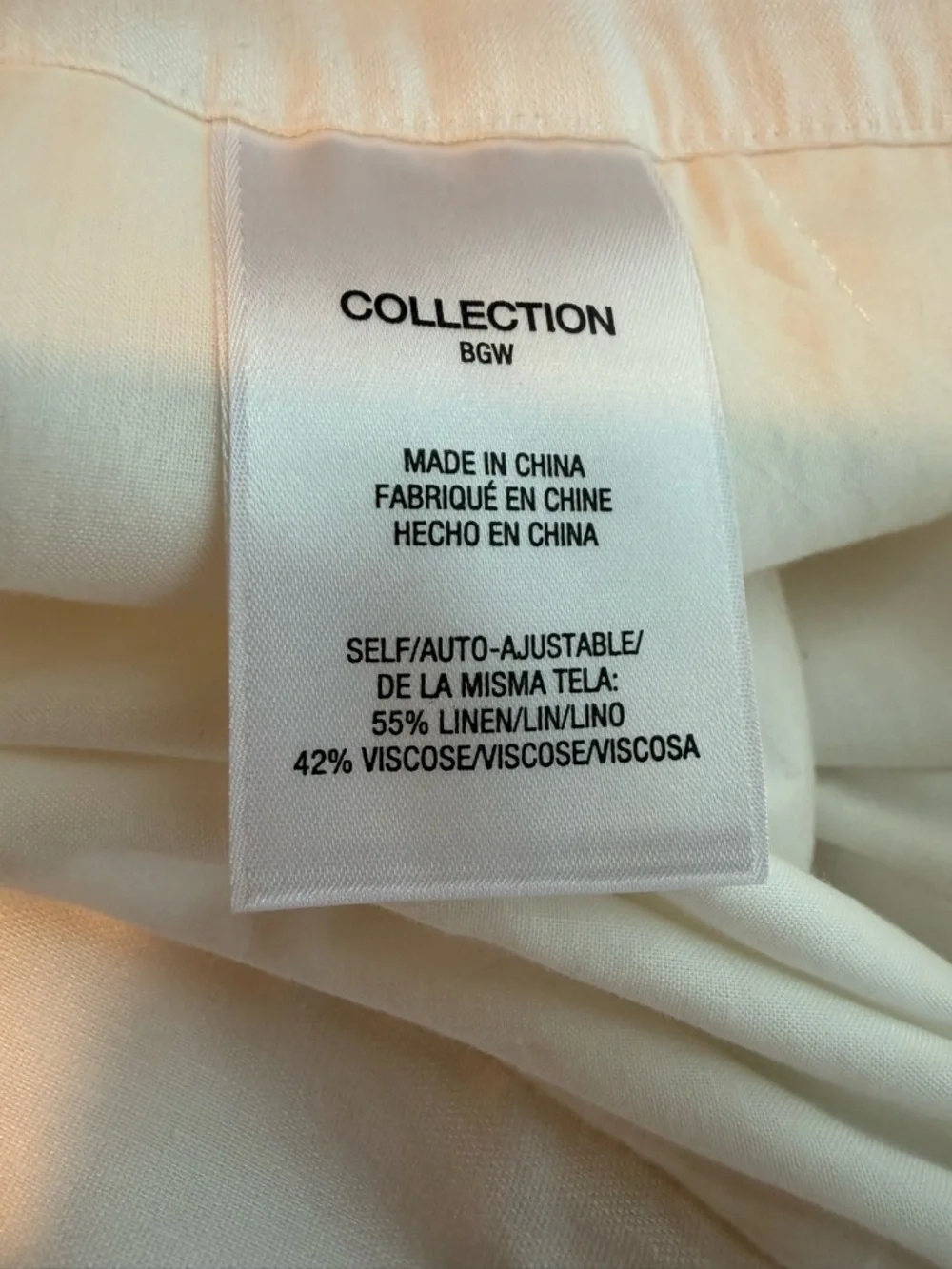 Favorite Daughter Linen Wide Leg Pants High Rise Ivory Size 14 - Picture 7 of 7